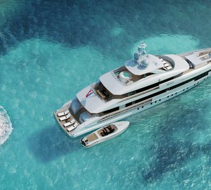 Aerial view of NOVA Yacht