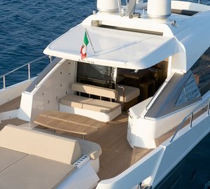 Aicon 82 Open Yacht - Aft View