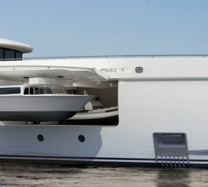 Amels 199 Superyacht Efficient tender garage, separate from guests