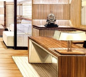 Amels 199 Superyacht Owners office for business or communication