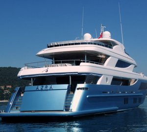Azra superyacht - rear view