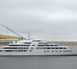 Azzam superyacht - Photo by Klaus Jordan