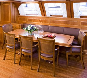 BALTIC 112 Sailing yacht Canova Dining Area Credit Baltic Yachts