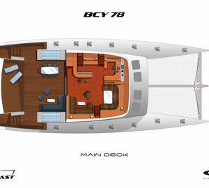 BCY 78 Yacht - Main deck
