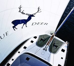 BLUE DEER Yacht from above