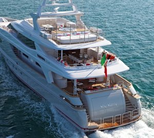 Baglietto 43 superyacht Why Worry with interior design by Saaranha&Vasconcelos