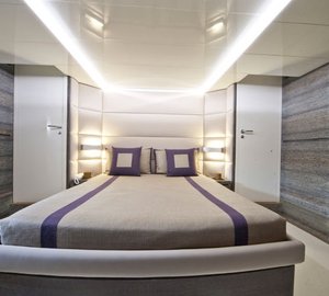 Beautiful cabins aboard Cerri 102 hull 1 yacht