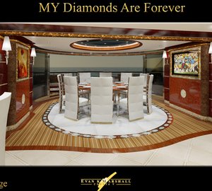 Benetti Diamonds Are Forever megayacht Sky Lounge