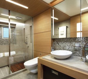 Benetti Classic Supreme 132 Yacht Interior Bathroom Photo credit Thierry Ameller 001