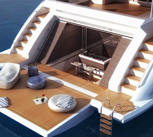 Benetti F 125 Yacht Beach Area