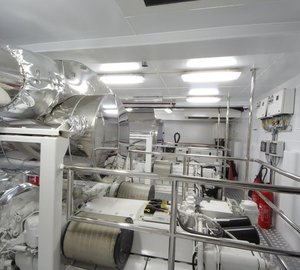 Bilgin 132 motor yacht M (Project M) engine room