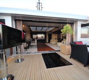 Bilgin 132 motor yacht M upper deck aft lounge