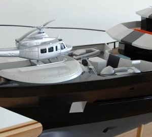 Black Diamond yacht with her helicopter