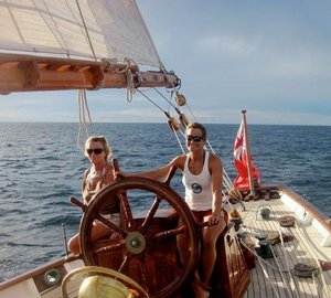 CORAL OF COWES -  At the Helm