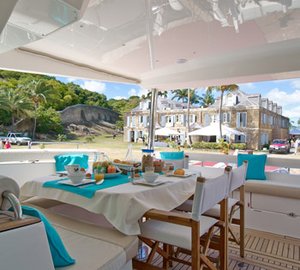 Cat ELYSIUM -  Aft Deck Dining