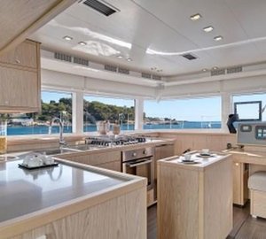 Cat FREEDOM -  Galley and Nav Station