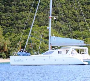 Cat SECRET OASIS - At Anchor in the Carribean