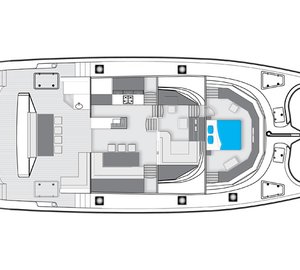 Catamaran Abuelo - Layout Main Deck