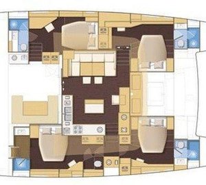 Catamaran BLUE MOON -  Layout