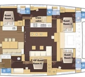 Catamaran ENIGMA -  Layout