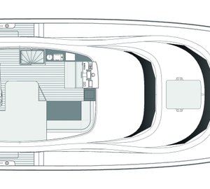 Catamaran EWHALA -  Flybridge Layout