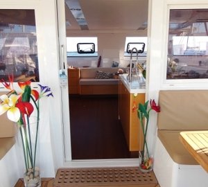 Catamaran FILOSOF -  Aft Deck to Salon