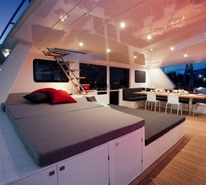 Catamaran LEVANT - Aft Deck Sunpads