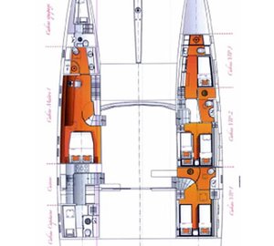 Catamaran MAITAI Sunreef 74 (ex Che) - Layout