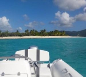 Catamaran NANA -  View of Sandy Spit from tender