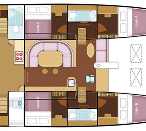 Catamaran NAUTINESS II  -  Layout