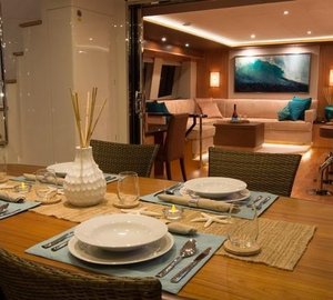 Catamaran OHANA - Aft deck alfresco dining