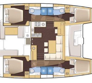 Catamaran OKEANOS - Layout