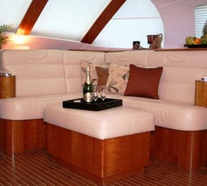 Catamaran SAGAPONACK -  Sofa in Saloon