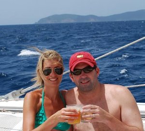 Catamaran VICTORIA -  Enjoying a Cocktail