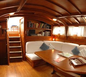 Classic Yacht Lady Sail -  Salon looking Aft