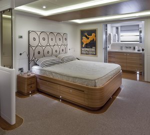Comfortable cabins aboard Percheron superyacht - Photo by Maurizio Paradisi