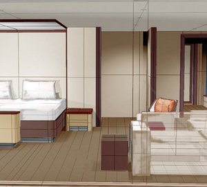 Crescent 144 superyacht - owners cabin