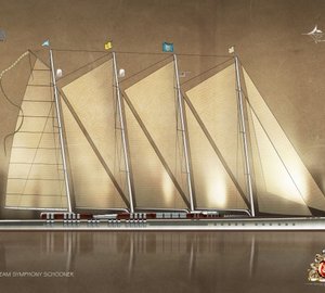 Dream Symphony sailing yacht - Image courtesy of Dykstra & Partners
