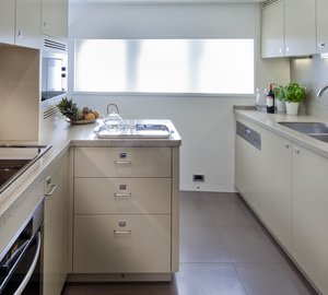 Expedition yacht Percheron - Galley Photo by Maurizio Paradisi