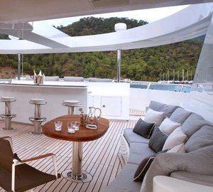 Exterior design by ken Freivokh - Sundeck seating and bar