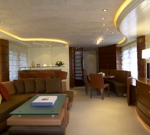 Far Niente superyacht - saloon