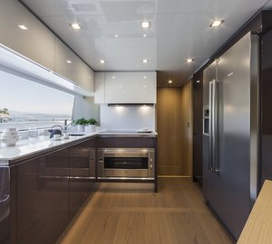 Ferretti 960 yacht - galley