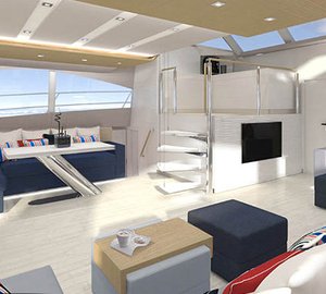Fifth 60 Sunreef Power Yacht - Semi open saloon