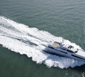 Galatea superyacht undergoing sea trials - Photo by Dick Holthuis