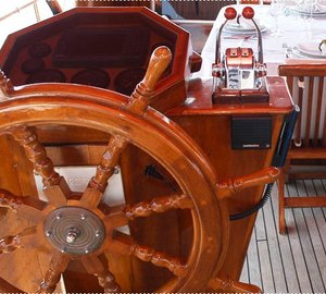 Gulet Blue Capricorn -  Exterior wheelhouse