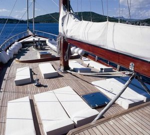 Gulet Eylul Deniz II (aka ED II) -  Forward deck