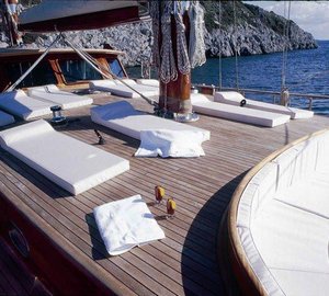 Gulet Eylul Deniz II (aka ED II) -  Sunpads on Deck