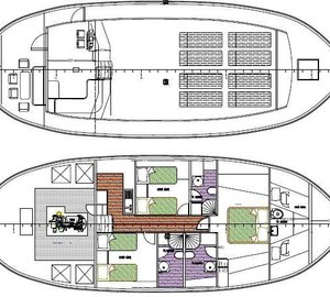 Gulet HAYAL 62 -  Layout