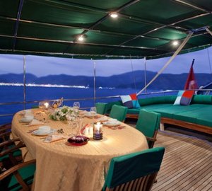 Gulet S DOGU - Aft Deck Dining