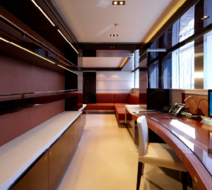 Heesen SKY superyacht with interior by Mojo-Stumer Associates - Owners Office